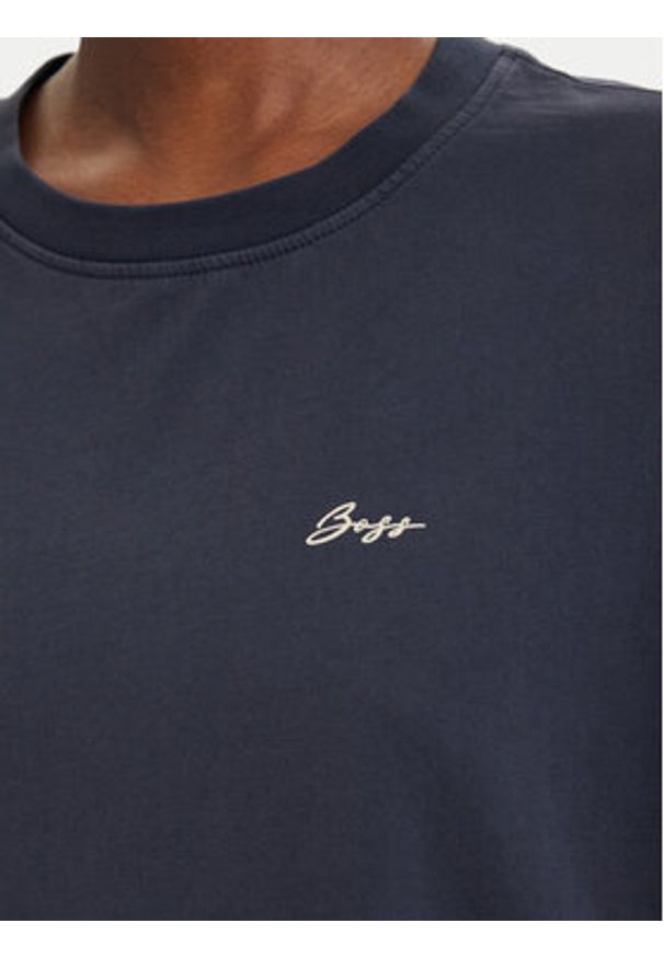 BOSS T-Shirt Eboys 50566831 Granatowy Relaxed Fit. Kolor: niebieski. Materiał: bawełna