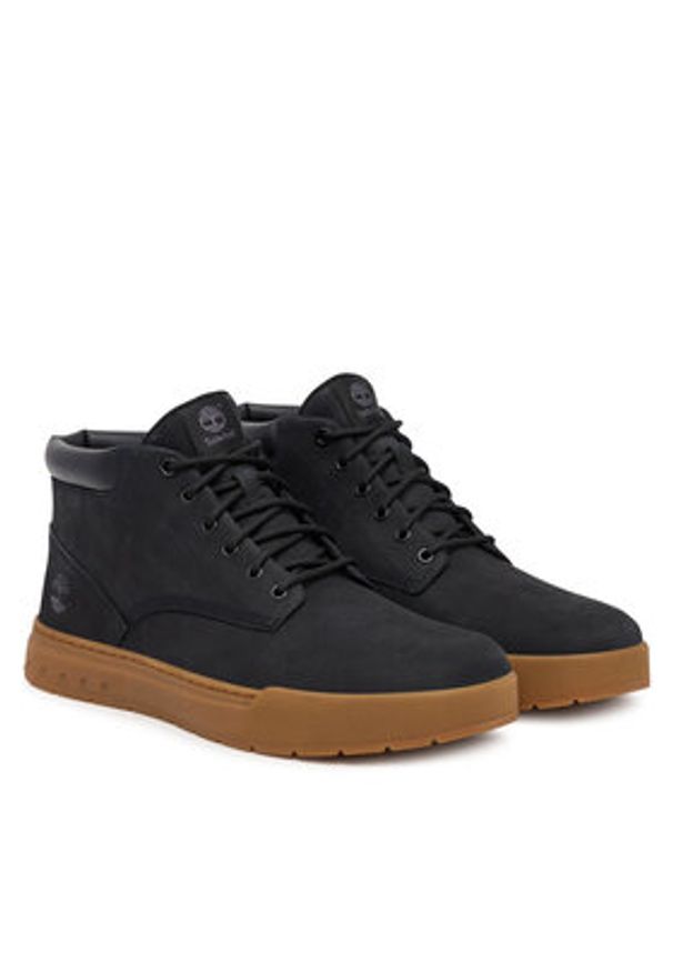 Timberland Trzewiki Maple Grove TB0A69FNW051 Czarny. Kolor: czarny. Materiał: nubuk, skóra