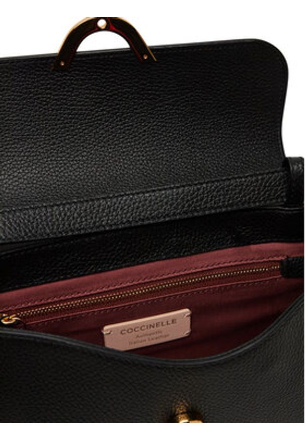 Coccinelle Torebka E1 QTF 12 02 01 Czarny. Kolor: czarny. Materiał: skórzane