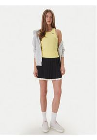 Lacoste Top TF5388 Żółty Slim Fit. Kolor: żółty. Materiał: bawełna #4