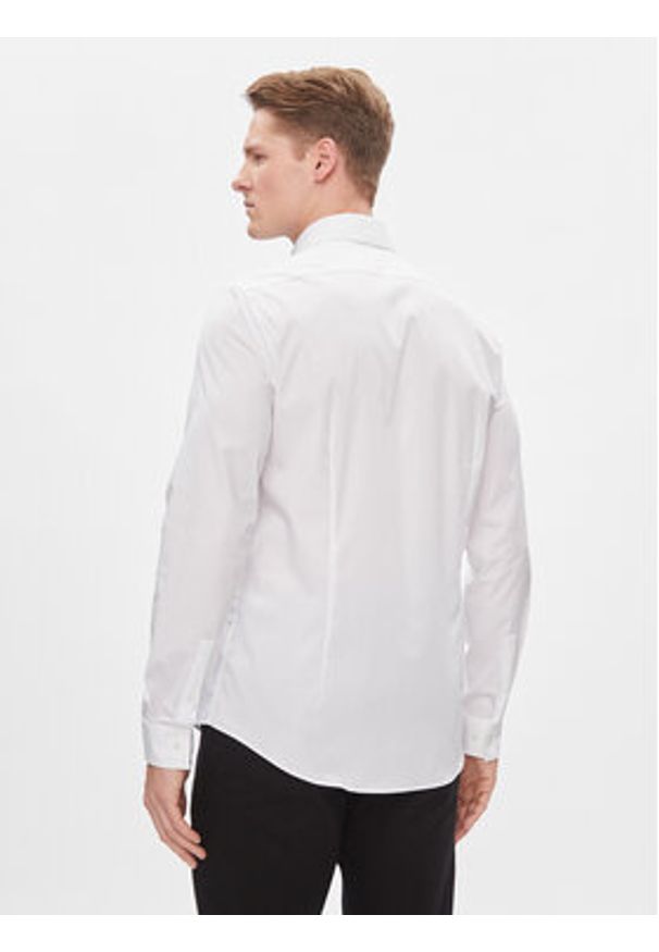 Calvin Klein Koszula K10K112310 Biały Slim Fit. Kolor: biały. Materiał: bawełna