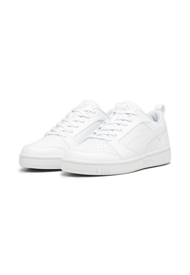 Puma - Buty do chodzenia męskie PUMA Rebound V6 Low. Kolor: biały, wielokolorowy, szary. Materiał: guma. Sport: turystyka piesza