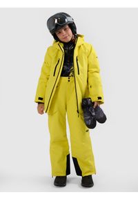 4f - 4F Kurtka narciarska membrana 10000 chłopięca - żółta 152 (11-12 lat). Kolor: żółty. Materiał: poliester, materiał. Sezon: lato #2