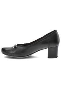 Czarne Półbuty Armodo Damskie Eleganckie Buty. Kolor: czarny. Materiał: skóra. Szerokość cholewki: normalna. Styl: elegancki #4
