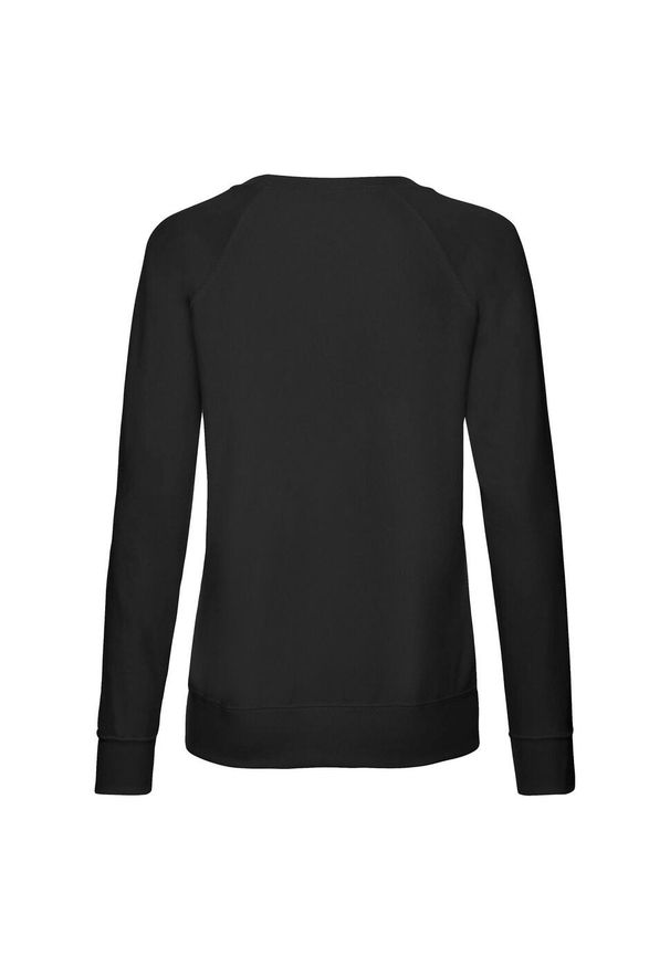 FRUIT OF THE LOOM - Lekki Sweter Raglanowy Dla Kobiet. Kolor: czarny. Długość rękawa: raglanowy rękaw