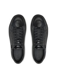 Calvin Klein Sneakersy Low Top Lace Up W/ Zip Mono HM0HM01496 Czarny. Kolor: czarny. Materiał: skóra #4