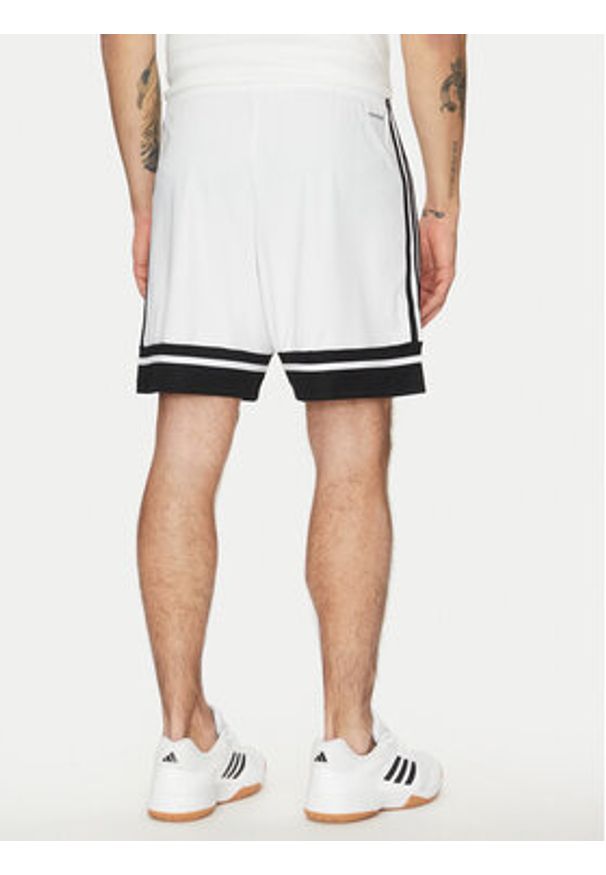 Adidas - adidas Szorty sportowe Squadra 25 JH3412 Biały Regular Fit. Kolor: biały. Materiał: syntetyk
