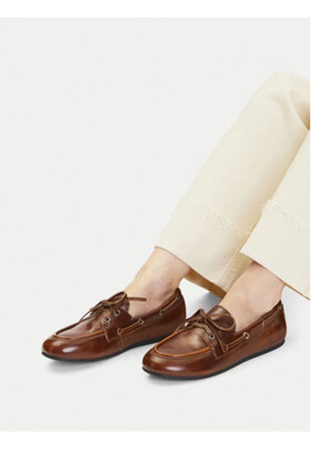 Jenny - JENNY Półbuty CEO-5666-2 Brązowy. Kolor: brązowy. Materiał: materiał