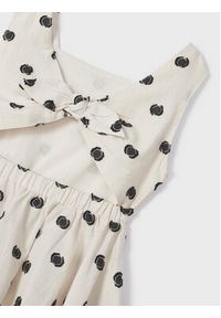 Mayoral Sukienka letnia 3925 Beżowy Regular Fit. Kolor: beżowy. Materiał: bawełna. Sezon: lato #2