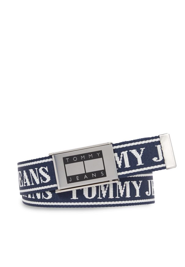 Pasek Męski Tommy Jeans Tjm Skater B Jacquard Belt 4.0 AM0AM11196 C87. Kolor: niebieski. Materiał: materiał