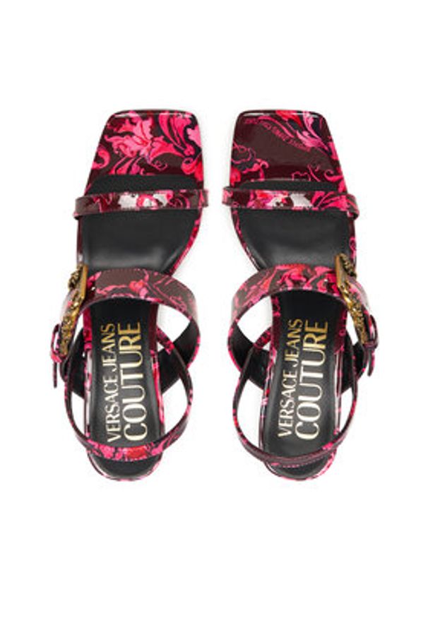 Versace Jeans Couture Sandały 79VA3S71 Różowy. Kolor: różowy. Materiał: skóra