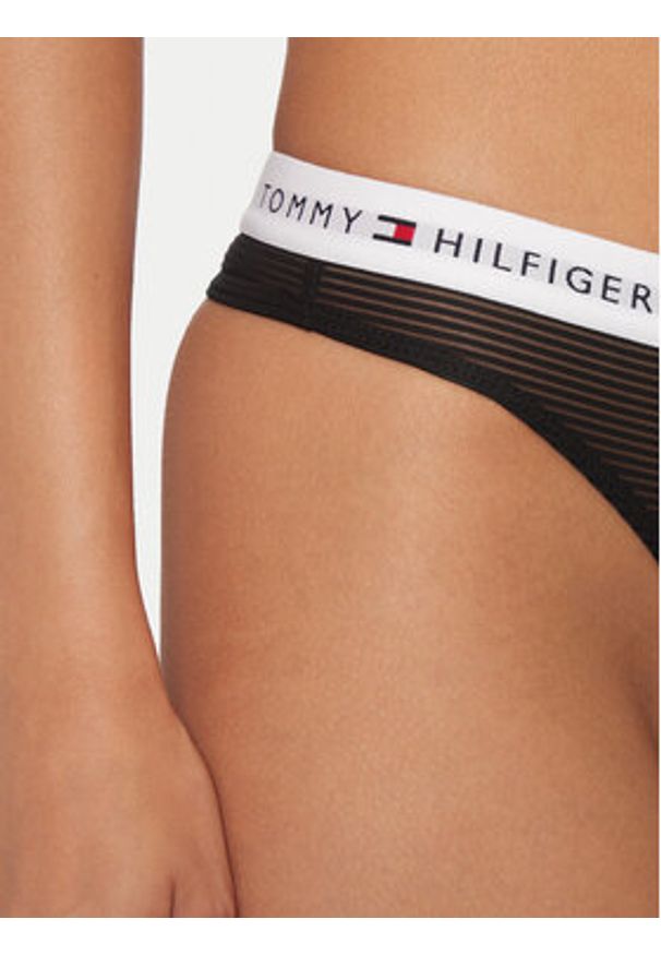 TOMMY HILFIGER - Tommy Hilfiger Komplet 3 par stringów UW0UW05532 Czarny. Kolor: czarny. Materiał: syntetyk