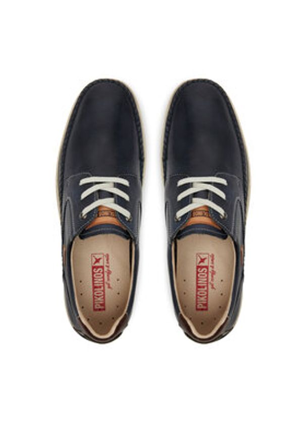 Pikolinos Półbuty M9A-4118 Granatowy. Kolor: niebieski. Materiał: skóra