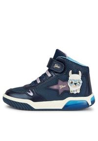 Geox Sneakersy J Inek Girl J36ASC 0CENF C4215 D Granatowy. Kolor: niebieski