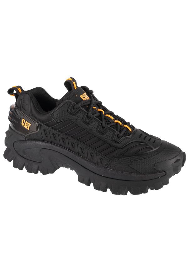 CATerpillar - Buty sportowe Sneakersy męskie, Caterpillar Intruder Mecha. Kolor: czarny. Materiał: materiał, syntetyk. Sport: turystyka piesza