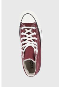 Converse Trampki kolor bordowy. Nosek buta: okrągły. Zapięcie: sznurówki. Kolor: czerwony. Materiał: guma #4