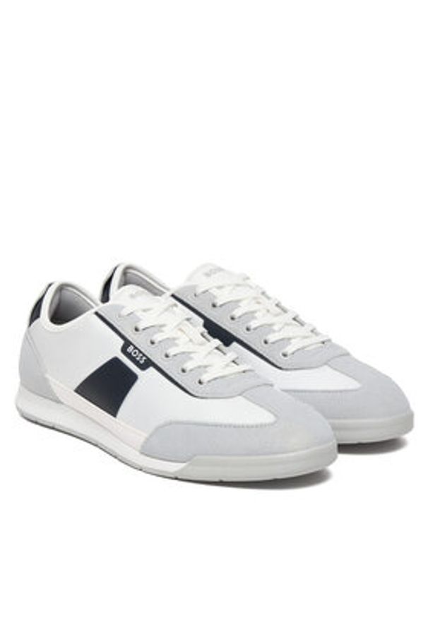 BOSS Sneakersy Nitan 50557886 Biały. Kolor: biały. Materiał: materiał