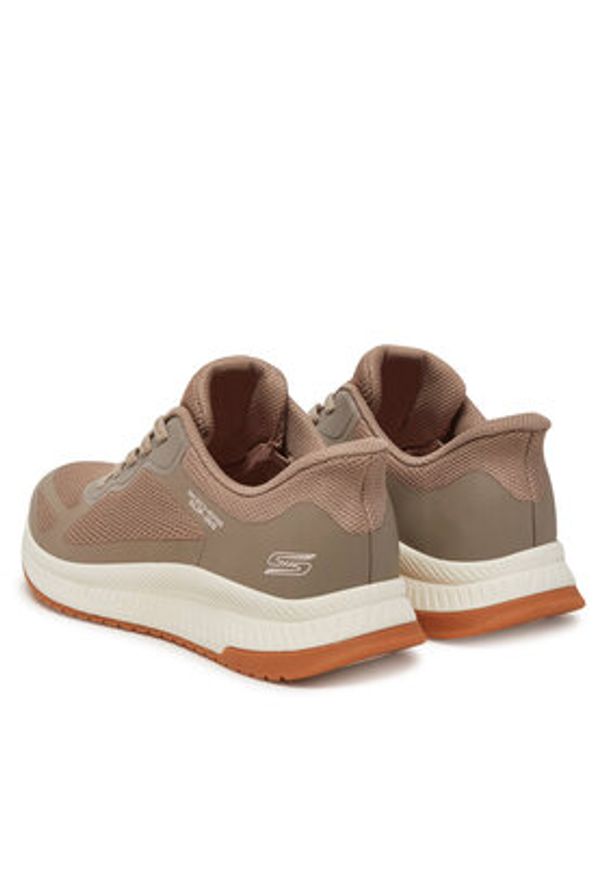 skechers - Skechers Sneakersy Bobs Squad 4-Staple Look 117624/TPE Beżowy. Kolor: beżowy. Materiał: materiał