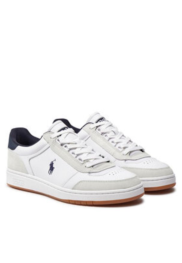Polo Ralph Lauren Sneakersy 809945158002 Biały. Kolor: biały. Materiał: skóra