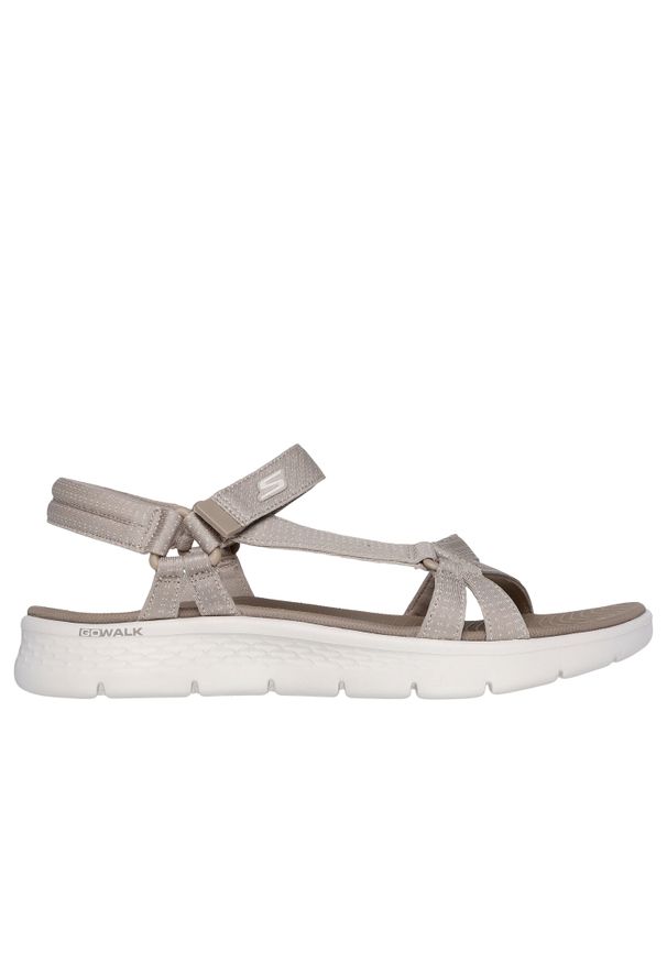 skechers - Sandały damskie Skechers Go Walk Flex-Sublime. Kolor: szary, beżowy, wielokolorowy. Sezon: lato