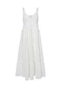 YAS Sukienka letnia Anina 26038014 Biały Regular Fit. Kolor: biały. Materiał: bawełna. Sezon: lato #4