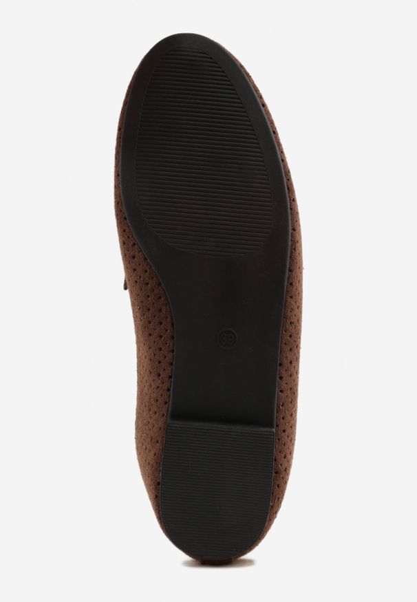 Born2be - Brązowe Mokasyny z Imitacji Zamszu z Ozdobną Perforacją i Frędzlami Yenone. Okazja: na co dzień, na spotkanie biznesowe, do pracy. Kolor: brązowy. Materiał: zamsz. Styl: casual, biznesowy, klasyczny