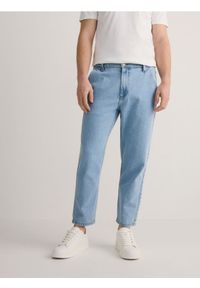 Reserved - Jeansy carrot fit - niebieski. Kolor: niebieski