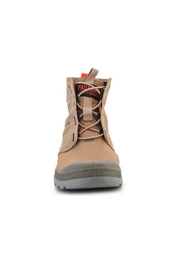 Buty do chodzenia unisex Palladium Pampa Travel Lite. Wysokość cholewki: za kostkę. Kolor: brązowy. Materiał: tkanina. Szerokość cholewki: normalna. Sport: turystyka piesza