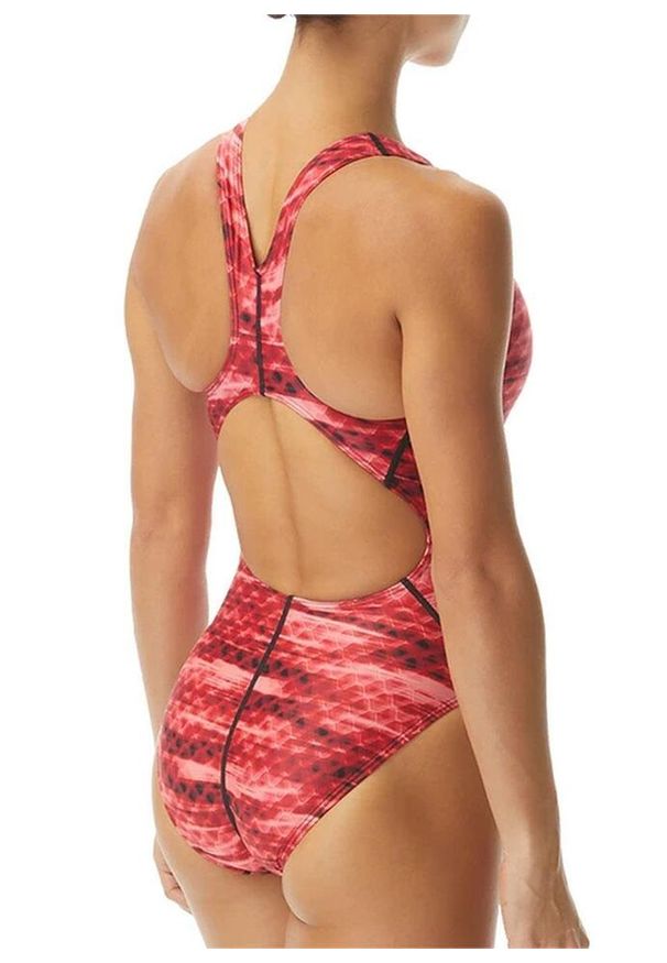 TYR - Strój Kąpielowy Tyr Castaway Maxfit – Czerwony – Rozmiar 26. Kolor: czerwony. Wzór: kolorowy