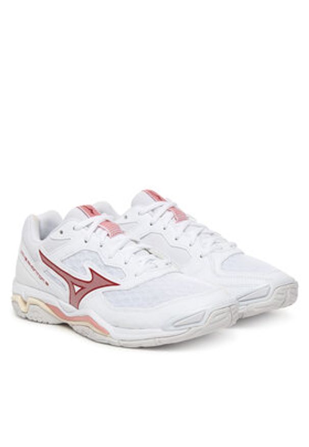 Mizuno Buty halowe Wave Phantom 3 X1GB2260 73 Biały. Kolor: biały. Materiał: skóra. Model: Mizuno Wave