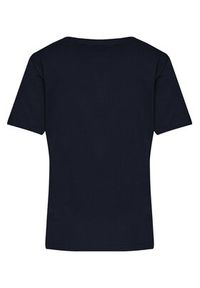 GANT - Gant T-Shirt Shield 4200750 Granatowy Regular Fit. Kolor: niebieski. Materiał: bawełna