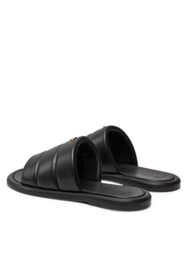 Giuseppe Zanotti Klapki EU40004 Czarny. Kolor: czarny. Materiał: skóra