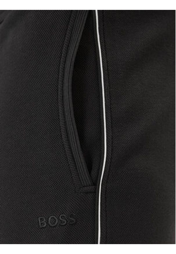 BOSS Dres 50555906 Czarny Regular Fit. Kolor: czarny. Materiał: syntetyk, bawełna