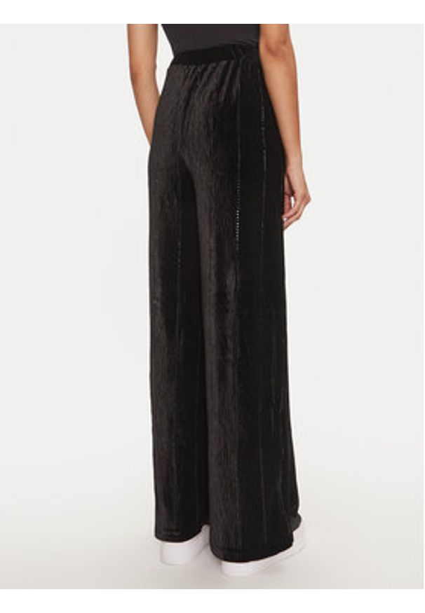 Fracomina Spodnie palazzo FR24WV3014J461R9 Czarny Wide Leg. Kolor: czarny. Materiał: syntetyk