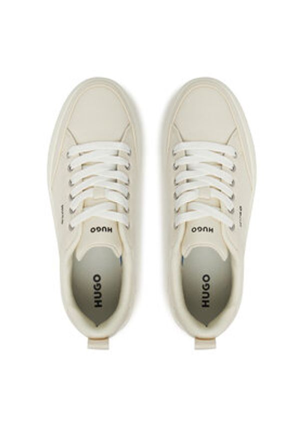 Hugo - HUGO Sneakersy Lyssa 50548178 Biały. Kolor: biały. Materiał: materiał