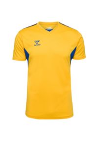 Jersey Hummel Authentic PL. Kolor: żółty, pomarańczowy, niebieski, wielokolorowy. Materiał: jersey. Sport: piłka nożna #1