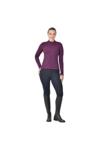 DUBLIN - Damska bluza jeździecka z długim rękawem z meshu Dublin. Kolor: fioletowy. Długość rękawa: długi rękaw. Długość: długie #1