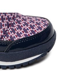 TOMMY HILFIGER - Tommy Hilfiger Śniegowce Snow Boot T3A5-32435-1486 M Bordowy. Kolor: czerwony. Materiał: materiał