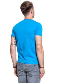 Jack & Jones - JACK & JONES T SHIRT LEARN TEE 1208823. Kolor: niebieski. Wzór: nadruk