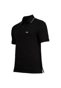 Armani Exchange Polo XM001289 AF10363 UC001 Czarny Regular Fit. Typ kołnierza: polo. Kolor: czarny. Materiał: bawełna #3