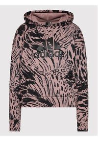 Adidas - adidas Bluza Future Icons Animal HC6352 Różowy Relaxed Fit. Kolor: różowy. Materiał: bawełna