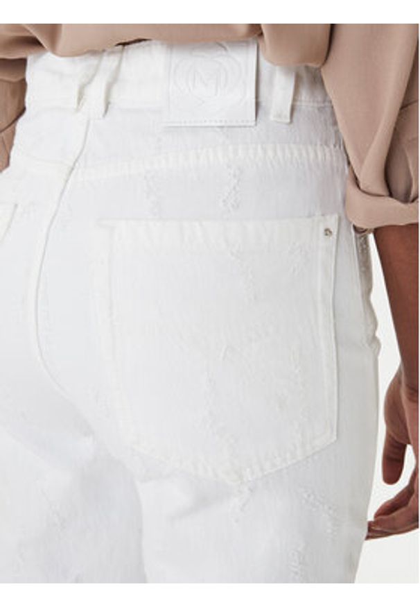 Marella Jeansy 2613181024 Biały Wide Leg. Kolor: biały