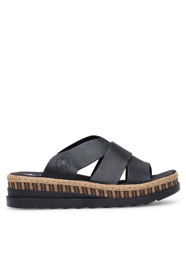 Espadryle Rieker. Kolor: czarny