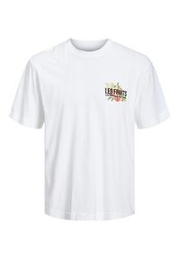 Jack & Jones - Jack&Jones T-Shirt Flores 12228776 Biały Loose Fit. Kolor: biały. Materiał: bawełna