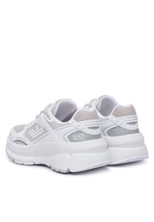 EA7 Emporio Armani Sneakersy 7X000663 AF23619 MZ203 Srebrny. Kolor: srebrny. Materiał: materiał