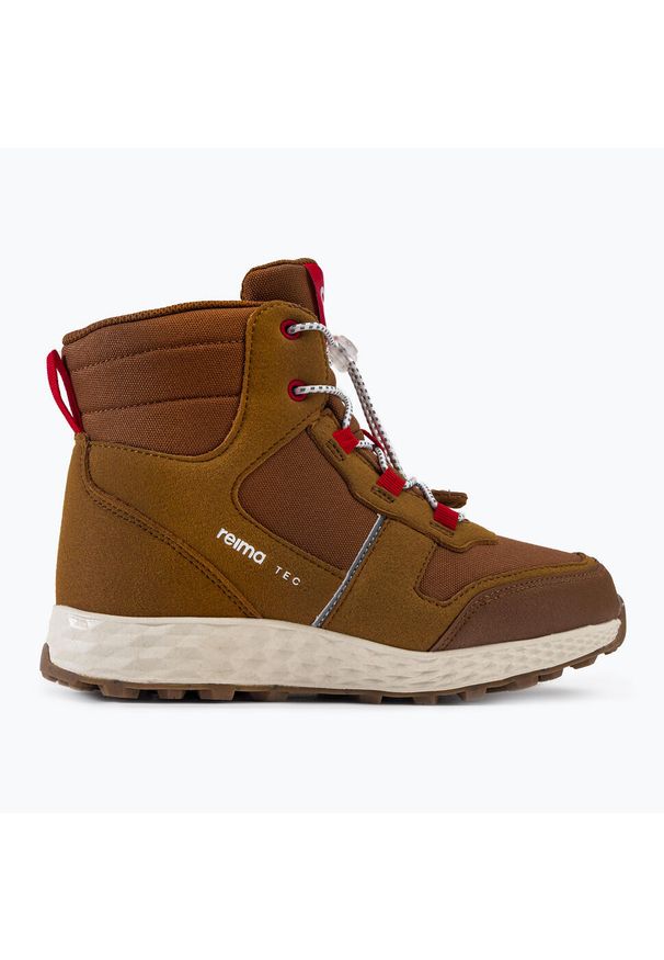 Buty trekkingowe dziecięce Reima Ehtii. Zapięcie: rzepy. Kolor: brązowy. Materiał: guma. Sezon: zima