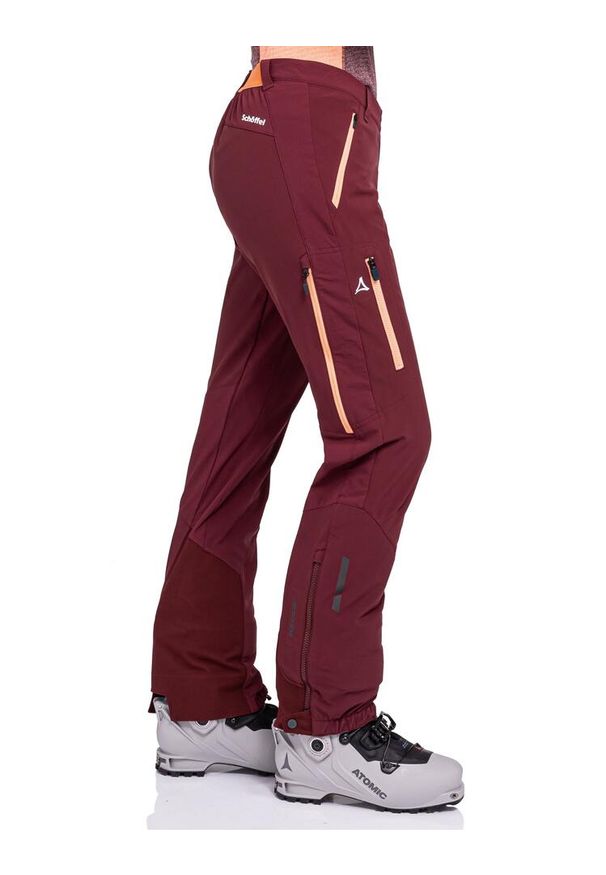 SCHÖFFEL - Spodnie skiturowe damskie Schöffel Kals. Kolor: wielokolorowy, czerwony, brązowy. Sezon: zima. Sport: narciarstwo