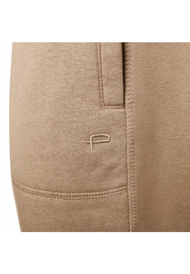 Miękkie i Wygodne Spodnie Dresowe - Pako Jeans - Beżowe. Kolor: brązowy, wielokolorowy, beżowy. Materiał: poliester, bawełna. Styl: sportowy