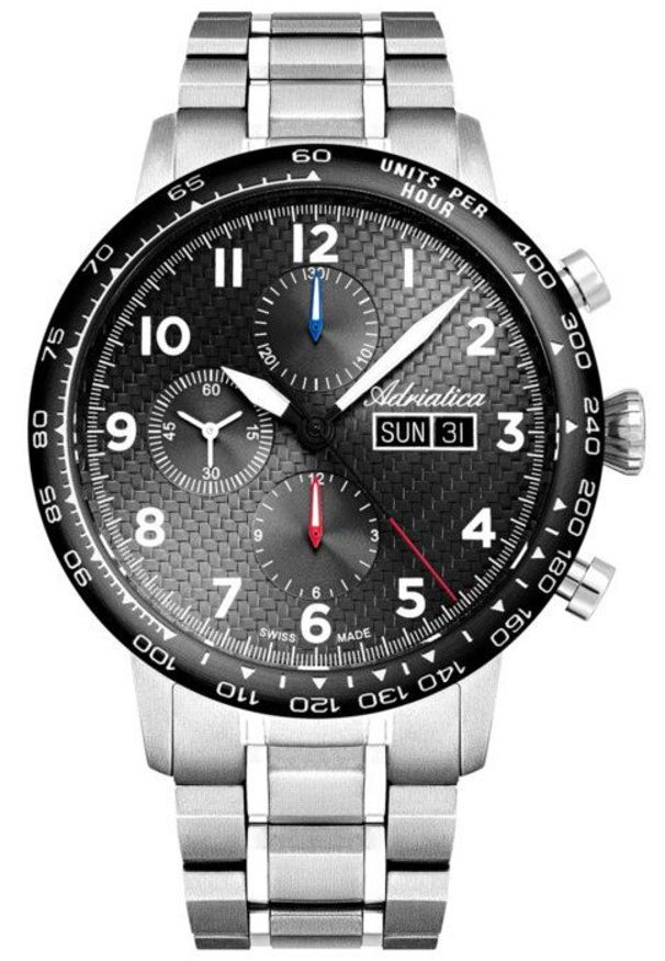 Zegarek męski Adriatica A8383.4126ACH srebrny. Kolor: srebrny