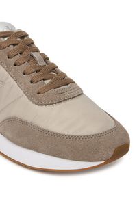 Calvin Klein Sneakersy Retro Runner Lace Up Nylon Mg YW0YW01990 Khaki. Kolor: brązowy. Materiał: materiał
